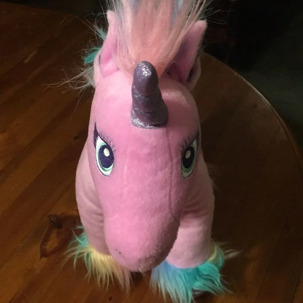 Build-A-Bear Pink Sparkly Fairy Unicorn Plush Toy